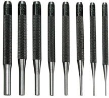 General Tools Drive-Pin Punch 8-Pc Set + Vinyl Case 4"