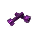 Miles Wide Anodized Cage Bolt Purple Pair