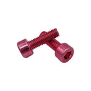 Miles Wide Anodized Cage Bolt Pink Pair