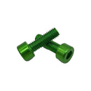 Miles Wide Anodized Cage Bolt Lime Green Pair