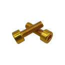 Miles Wide Anodized Cage Bolt Gold Pair