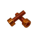 Miles Wide Anodized Cage Bolt Orange Pair