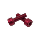Miles Wide Anodized Cage Bolt Red Pair