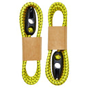 Wholegrain Cycles Jack Straps Bungee with Buckle Yellow Pair