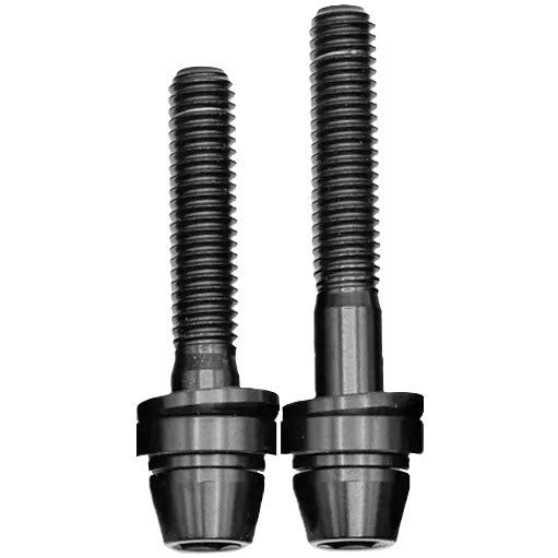 Better Bolts Titanium Post Mount Bolts w/Cup/Cone Black 2/Count