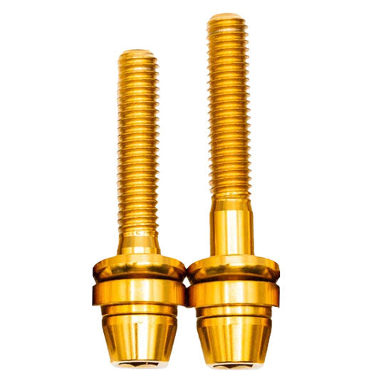 Better Bolts Titanium Post Mount Bolts w/Cup/Cone Gold 2/Count