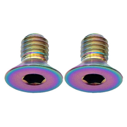 Better Bolts Titanium Flat Mount Bolt Kit 10mm Rainbow 2/Count