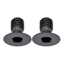 Better Bolts Titanium Flat Mount Bolt Kit 10mm Black 2/Count