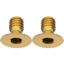 Better Bolts Titanium Flat Mount Bolt Kit 10mm Gold 2/CT