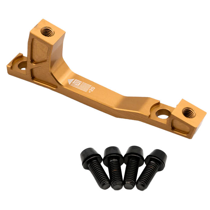 Freedom Coast Post Mount Brake Adapter 160/180mm+20 Champagne