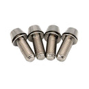 Freedom Coast Titanium Post Mount Bolt Kit 16mm Silver 4/Count