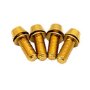 Freedom Coast Titanium Post Mount Bolt Kit 16mm Gold 4/Count
