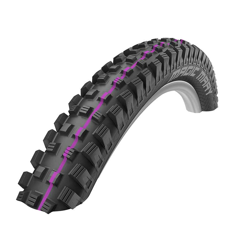 Schwalbe Magic Mary Addix Tire 27.5''x2.60 Folding Tubeless Ready Addix Ultrasoft Super Downhill TL Easy Black