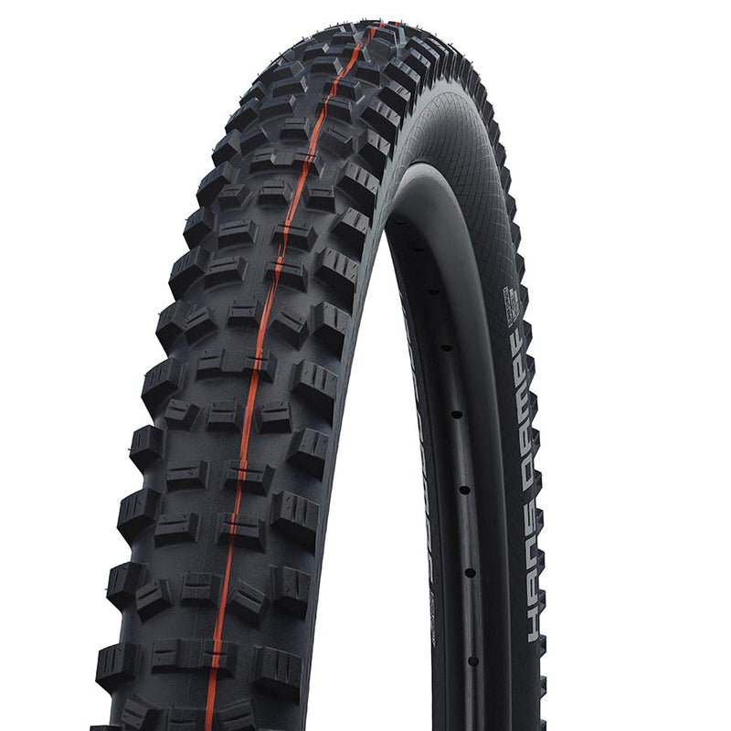 Schwalbe Hans Dampf Addix Mountain Tire 275x2.35 Folding Tubeless Ready Addix Soft Super Trail 67TPI Black