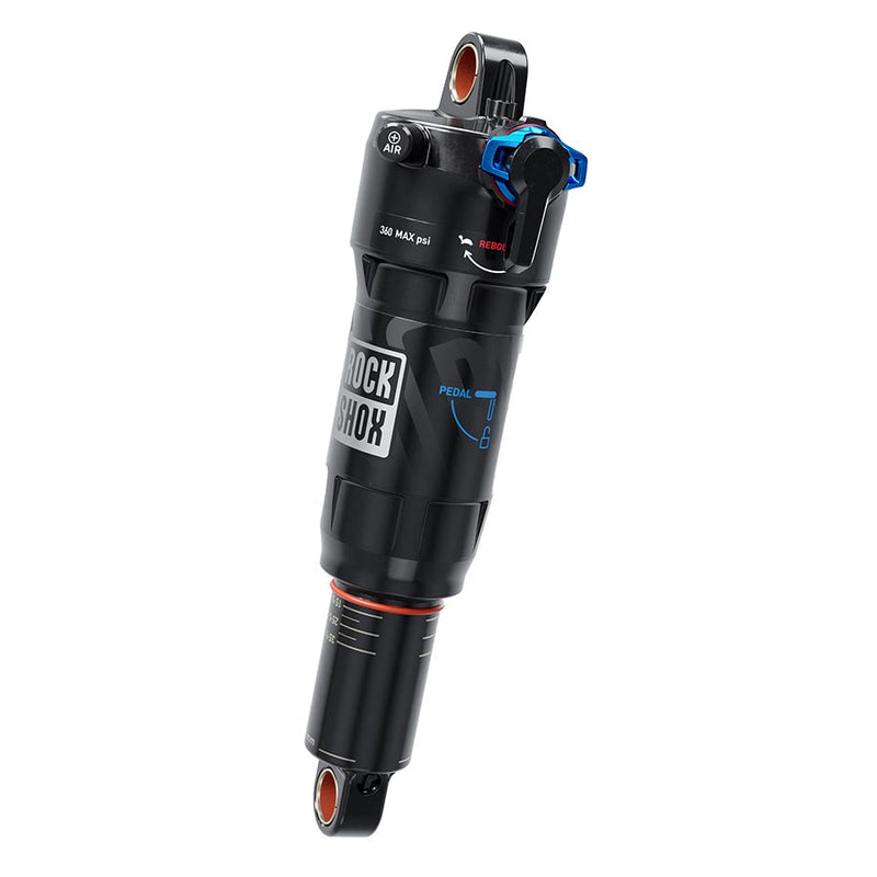 RockShox Deluxe Ultimate RCT C1 Rear shock 185x55 Shaft Eyelet: Trunnion Body Eyelet: Standard Linear Air 0Neg/1Pos Tokens LinearReb/LComp 380lb Lockout