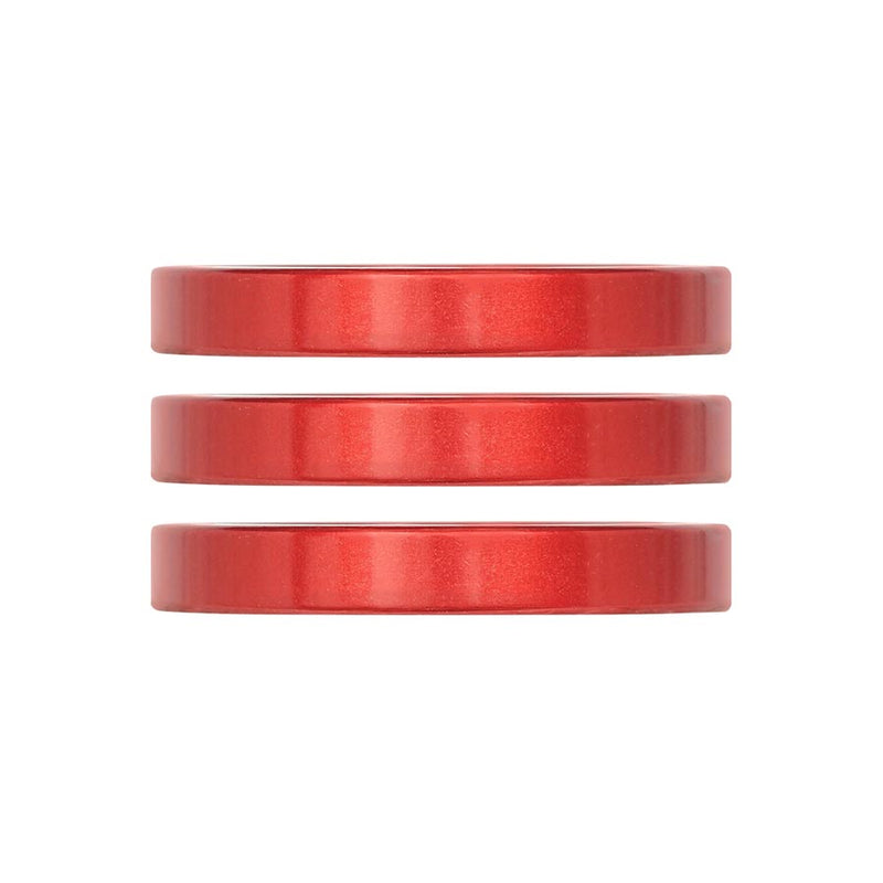 Industry Nine iRiX Headset Spacer 1-1/8'' Height: 5mm Aluminum Red 3pcs