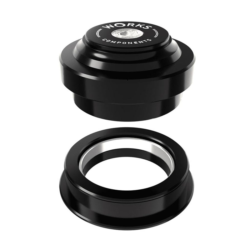 Works Components 1.0deg EC44-ZS56 Angleset Headset : EC44/28.6 | ZS56/40 ZS External threadless Complete Black Set 5 130-139mm