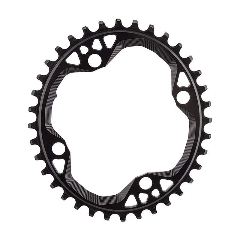 Absolute Black 104 Oval Chainring 104BCD 36T - Black