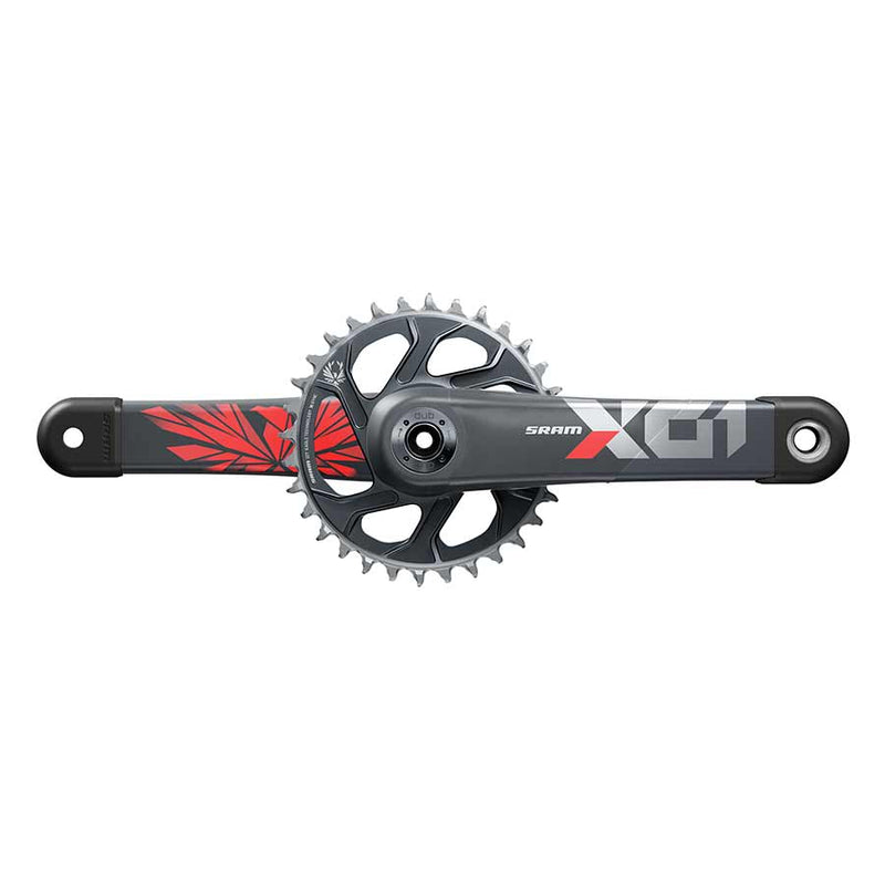 SRAM X01 Eagle DUB C3 Crankset Speed: 11/12 Spindle: 28.99mm BCD: Direct Mount 32 DUB 170mm Red MTB