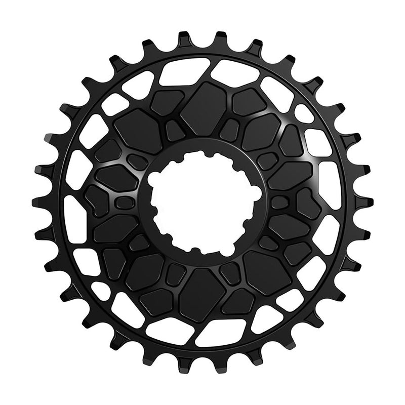 Works Components GEO SRAM GXP Chainring Teeth: 32 Speed: 12 BCD: Direct Mount SRAM 3 Bolt Front 7075-T6 Aluminum Black