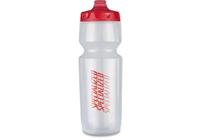 Specialized 23 oz purist hydroflo fixy ea bottle translucent/red diffuse 23 oz