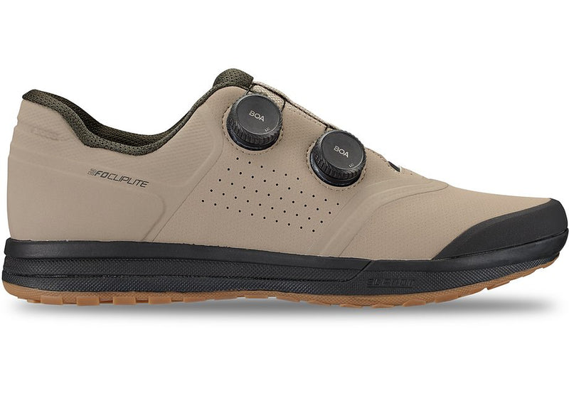 Specialized 2fo cliplite shoe taupe/dark moss green 42