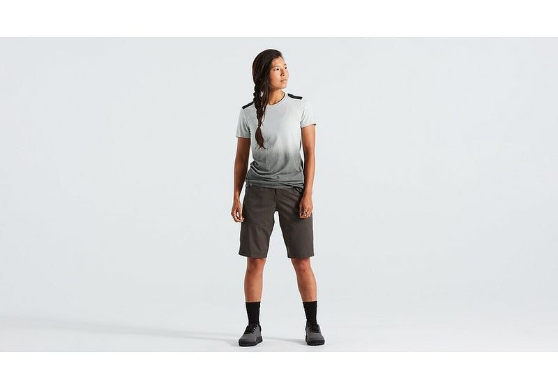 Specialized trail short w/liner wmn charcoal s