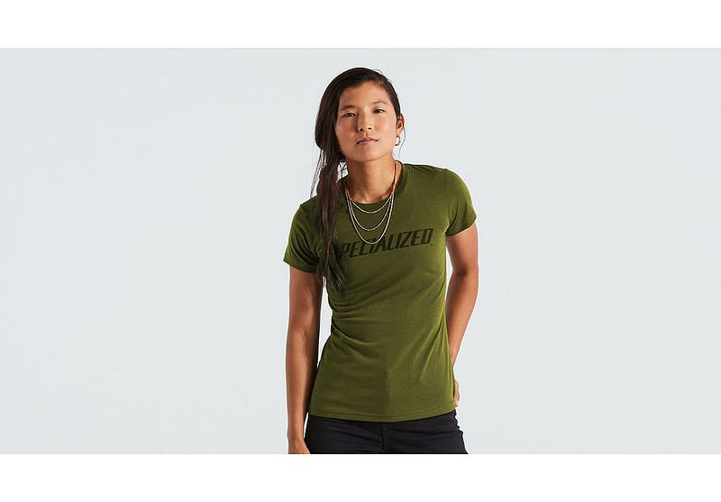 Specialized wordmark tee ss wmn olive green s