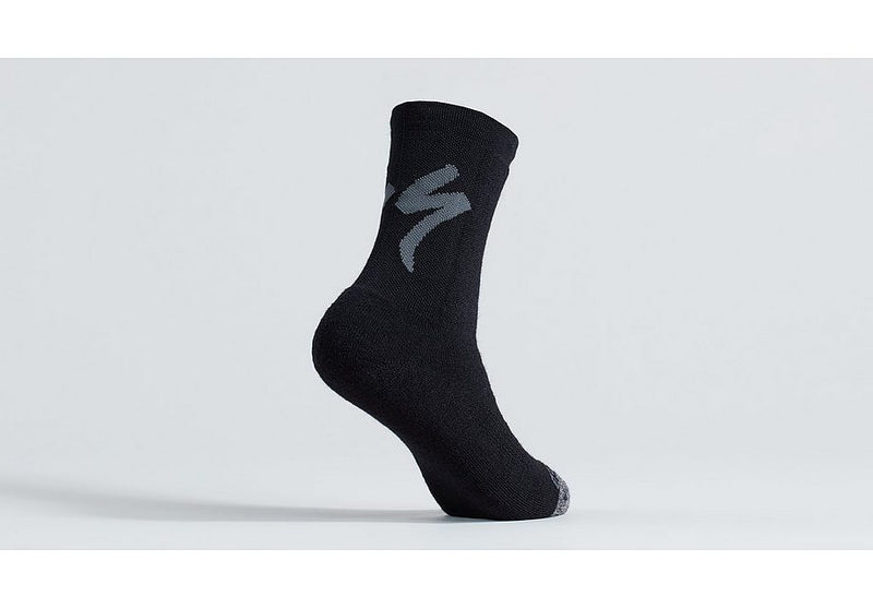 Specialized merino deep winter tall logo sock black m