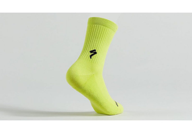 Specialized cotton tall sock hyper green m