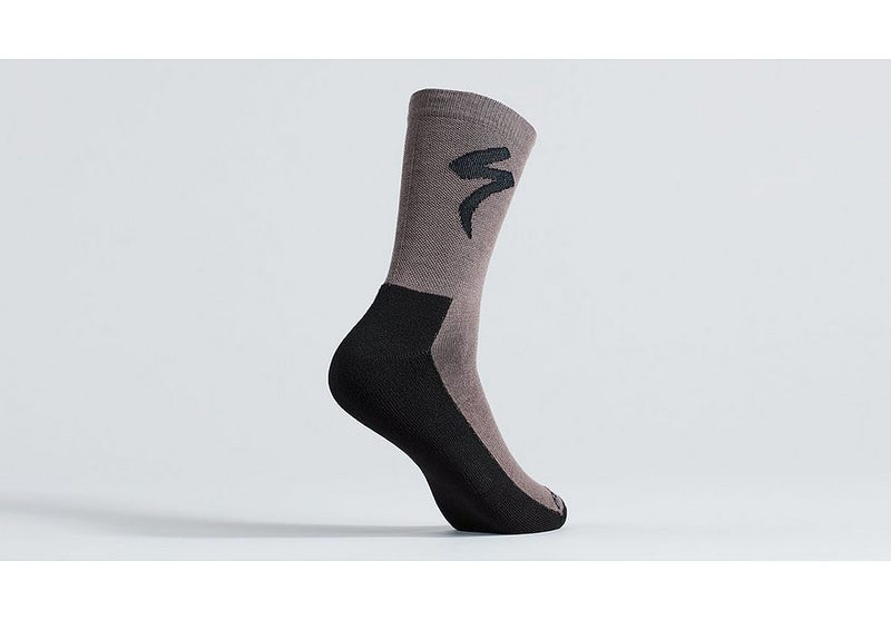 Specialized primaloft lightweight tall logo sock gunmetal s