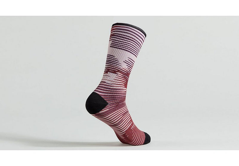 Specialized soft air tall sock maroon blur s