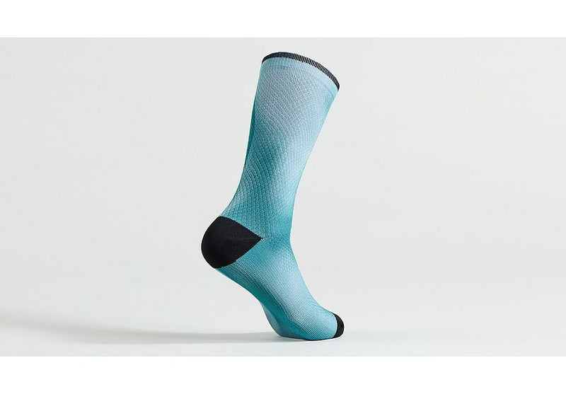 Specialized soft air tall sock tropical teal distortion xl