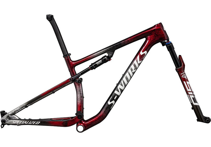 Specialized epic S-Works frmset gloss red tint / black tint / flake silver / granite s