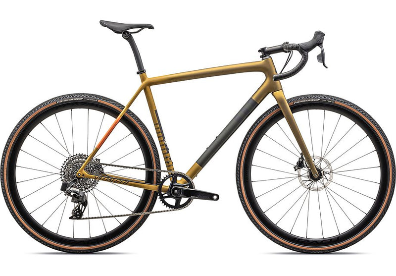 2024 Specialized crux expert bike satin harvest gold metallic/oak green 61