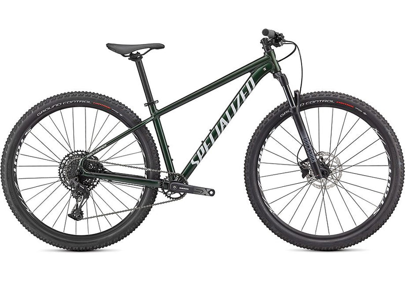 2021 Specialized rockhopper expert 29 bike gloss oak green metallic / metallic white silver l