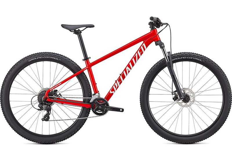 2021 Specialized rockhopper 27.5 bike gloss flo red / white m
