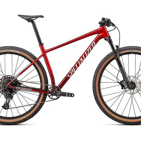2024 Specialized chisel ht comp bike gloss red tint fade over brushed