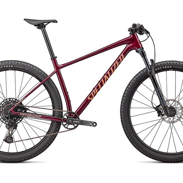 2024 Specialized chisel ht bike gloss maroon ice papaya l