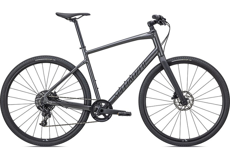 2022 Specialized sirrus x 4.0 bike gloss smoke / cool grey / satin black reflective l
