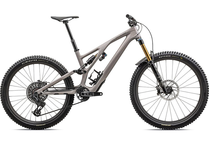 2024 Specialized Stumpjumper evo pro bike satin dune white / dove grey / cool grey / amber glow / smoke s4