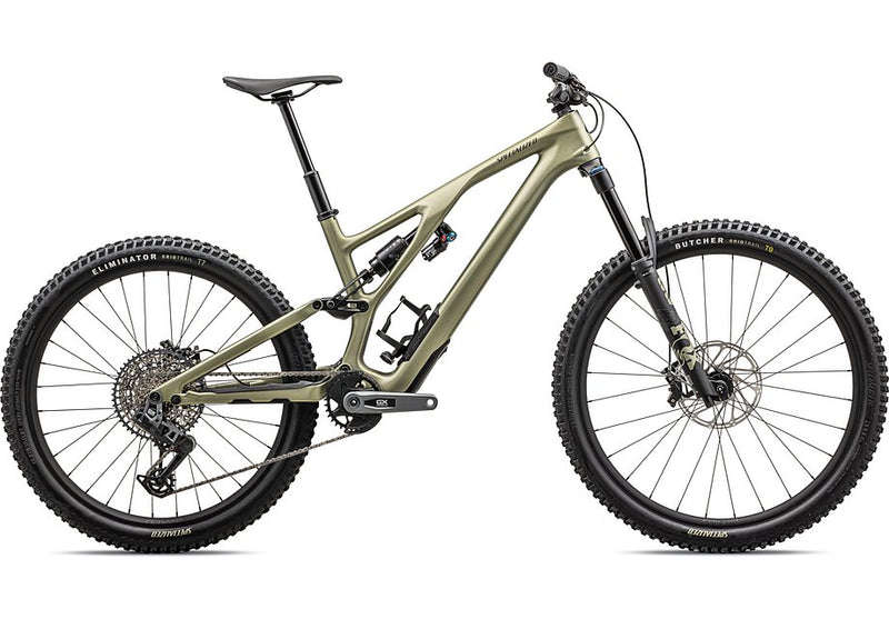 2024 Specialized Stumpjumper evo expert bike satin metallic spruce / dark moss green s3