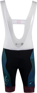 All-City Night Claw Men's Bib Short - BLK Dark Teal Spruce Green Mulberry 2X-Large