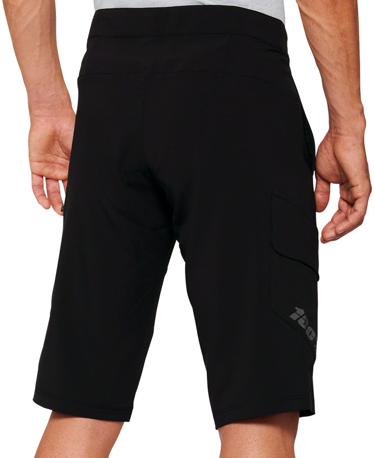100% Ridecamp Shorts with Liner - Black Size 22