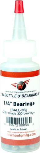 Wheels Manufacturing Grade 300 1/4" Loose Ball Bearing: Bottle of 250