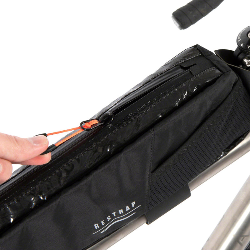 Restrap Race Top Tube Bag - Long 3L Black