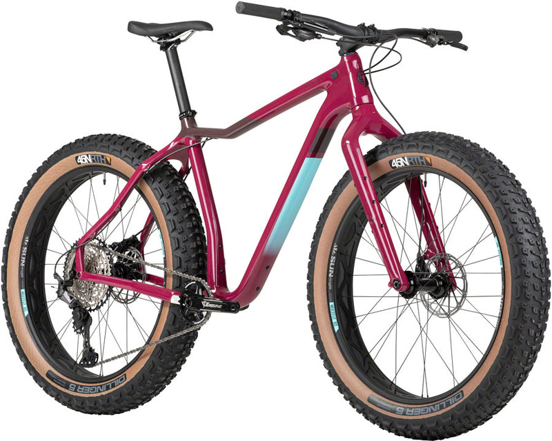 Salsa Mukluk Carbon XT Fat Tire Bike - 26" Carbon Purple X-Small