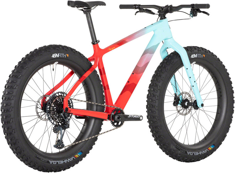 Salsa Beargrease Carbon X01 Fat Tire Bike - 27.5" Carbon Red/Teal Fade X-Small