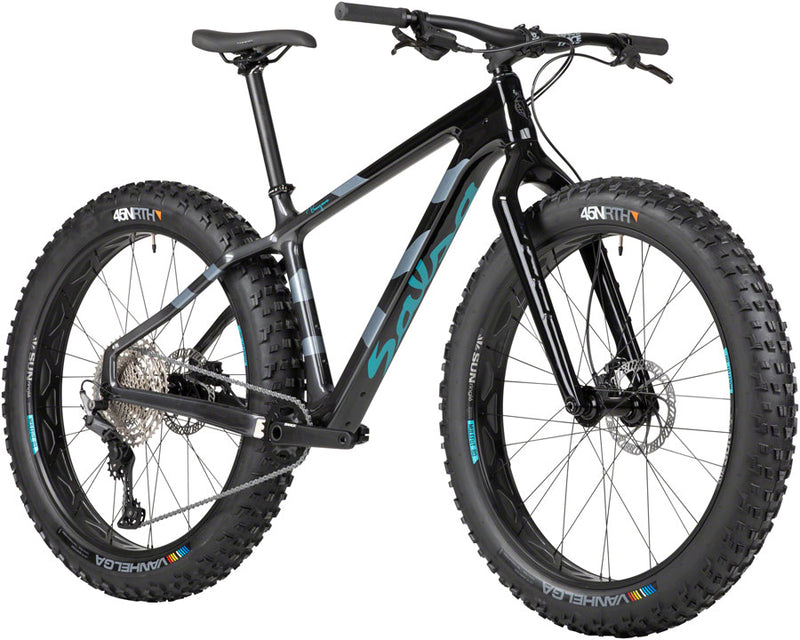 Salsa Beargrease Carbon Deore 11spd Fat Tire Bike - 27.5" Carbon BLK Fade Small