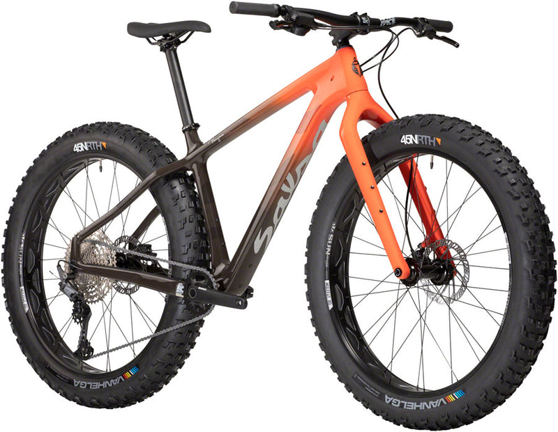Salsa Beargrease Carbon Deore 11spd Fat Tire Bike - 27.5" Carbon Red Fade Medium